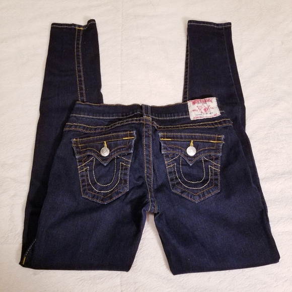 ๐ป True Religion Dark Wash Low-Rise Skinny Jeans - Picture 4 of 8